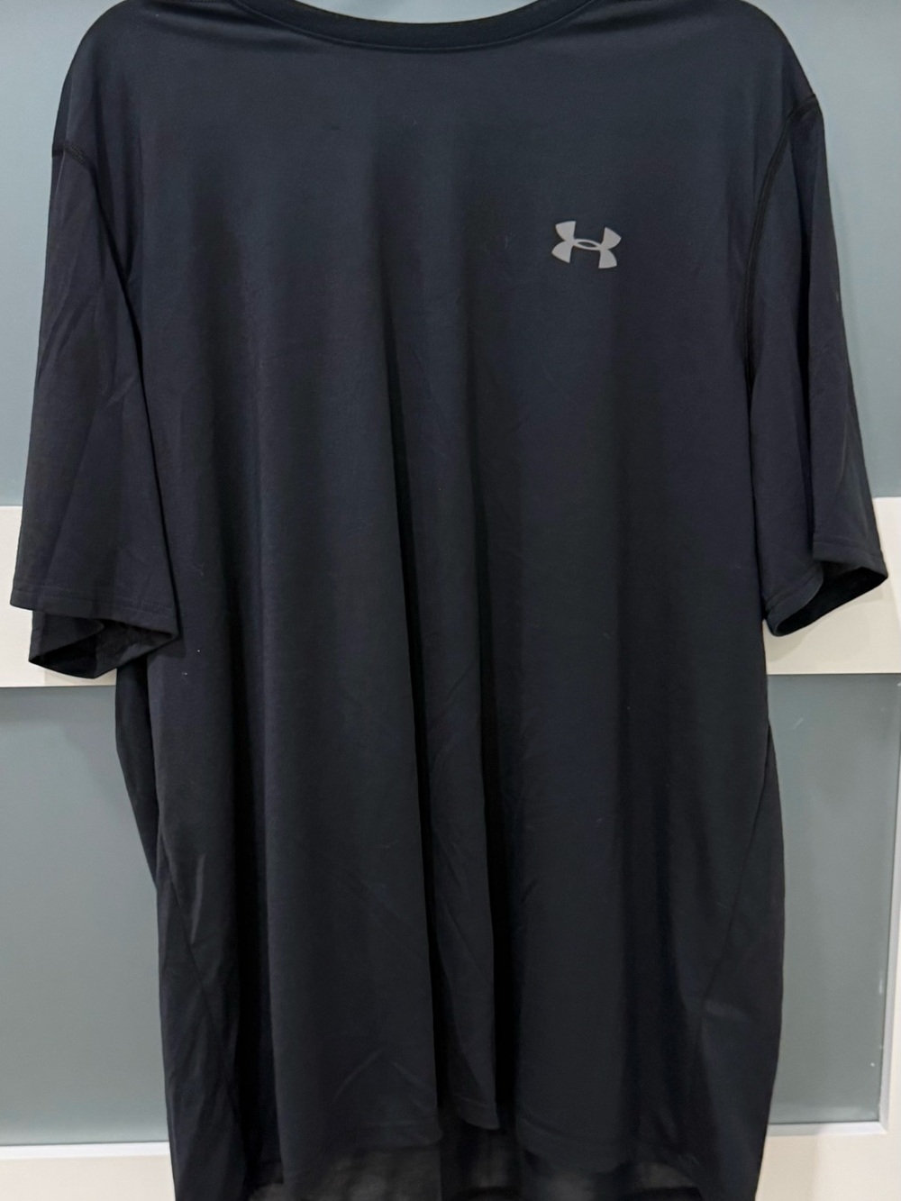 Under Armour Black Short-Sleeve Athletic Tee with Logo